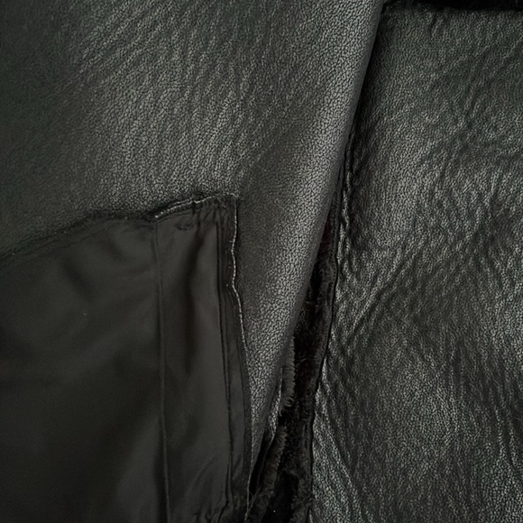 H&M oversized biker faux fur jacket - Picture 6 of 9